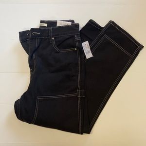 High rise black carpenter jeans NWT